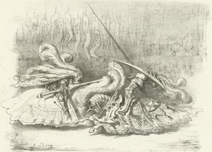 A Tournament - Beauty the Prize AD1450 (gravure) door Gustave Dore